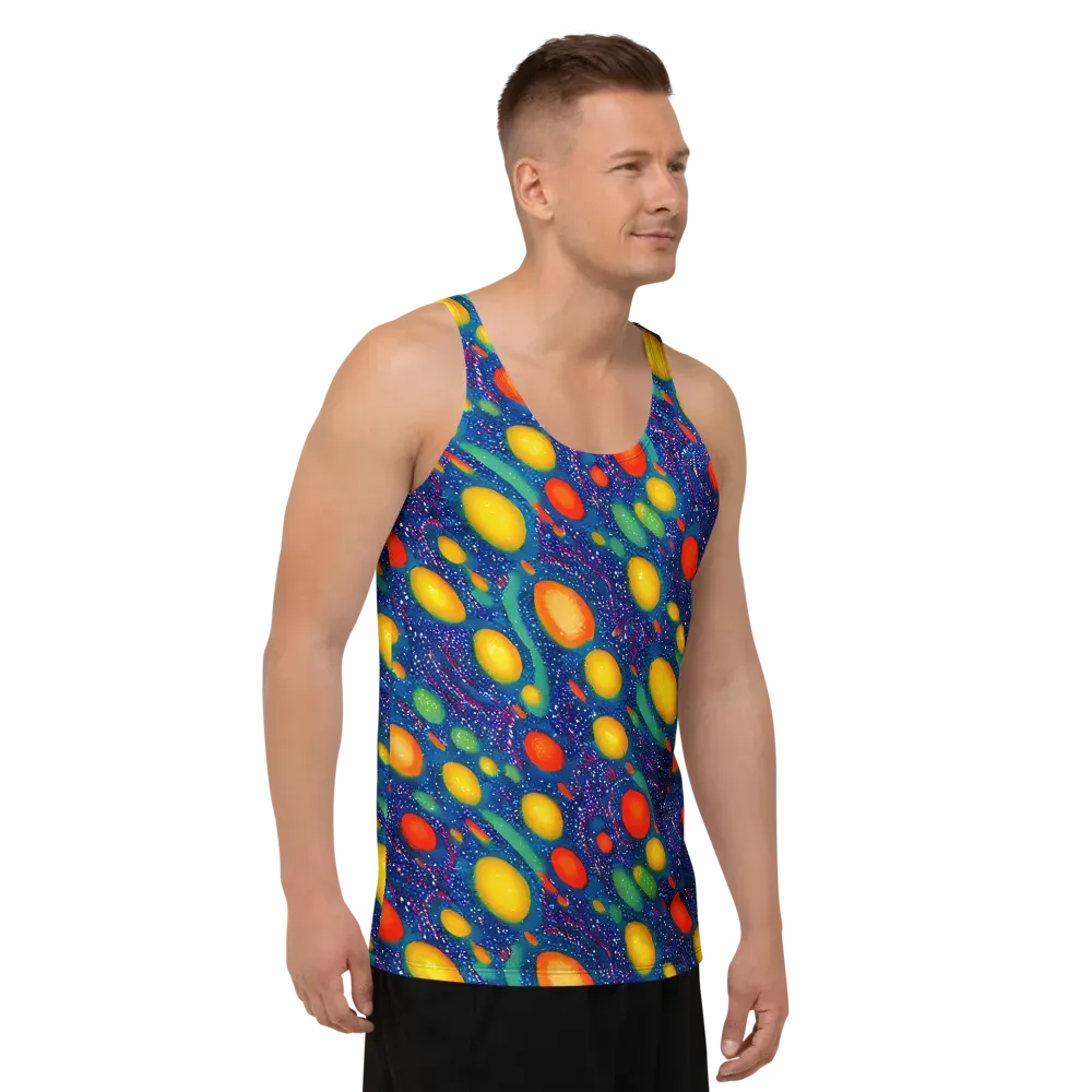 Cosmic Citrus on Men's Tank Top — Right Front