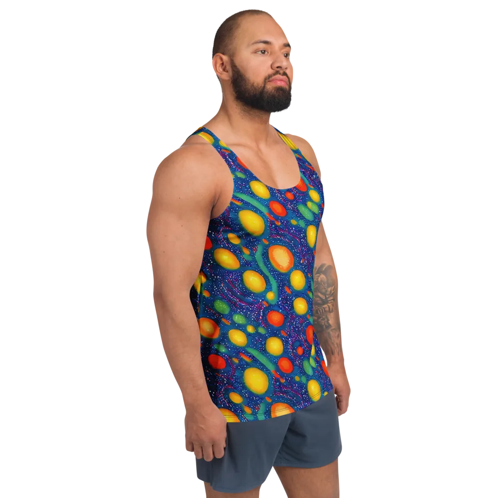 Cosmic Citrus on Men's Tank Top — Right Front