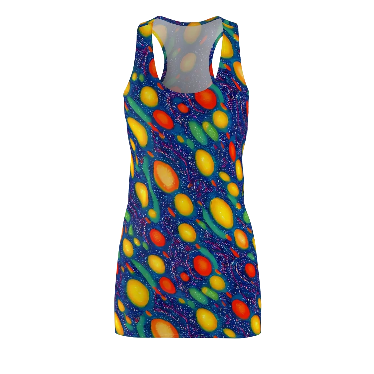 Cosmic Citrus on Racerback Dress — Front