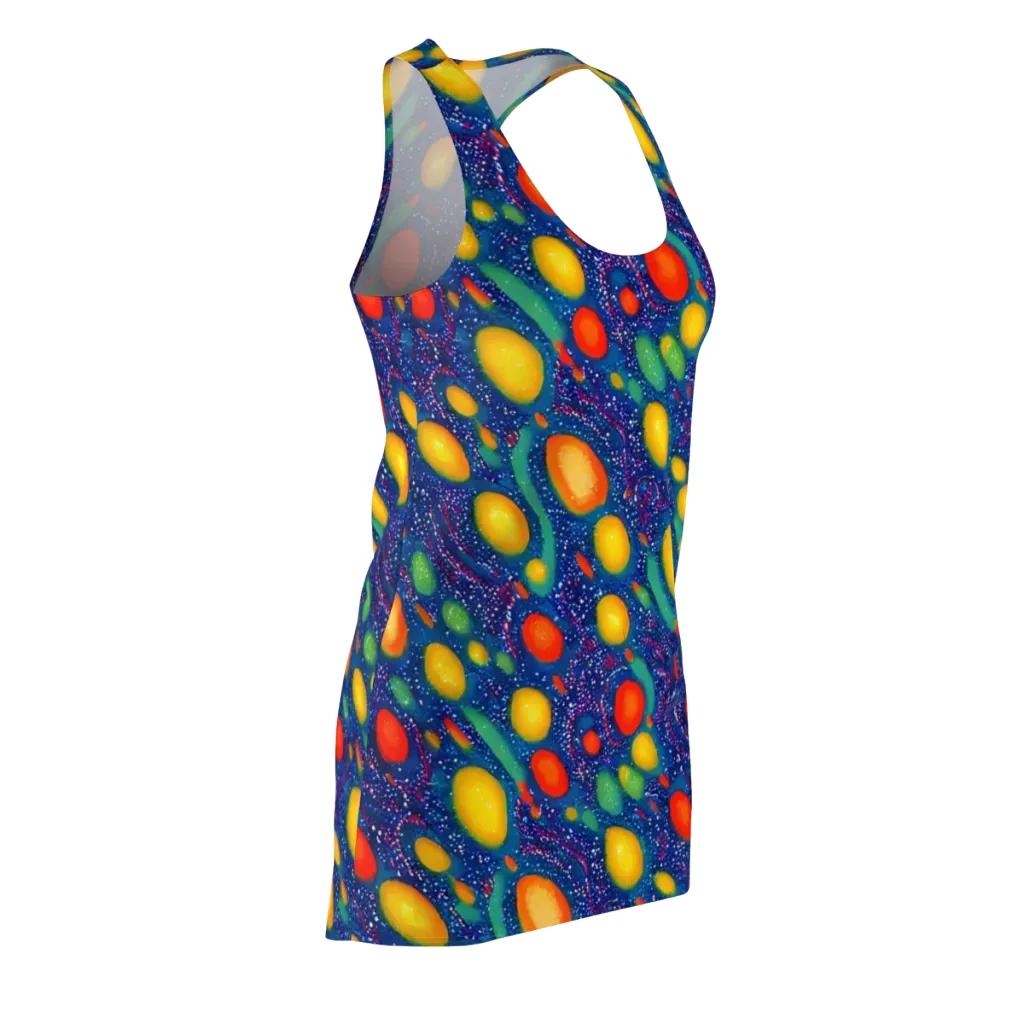 Cosmic Citrus on Racerback Dress — Front Side