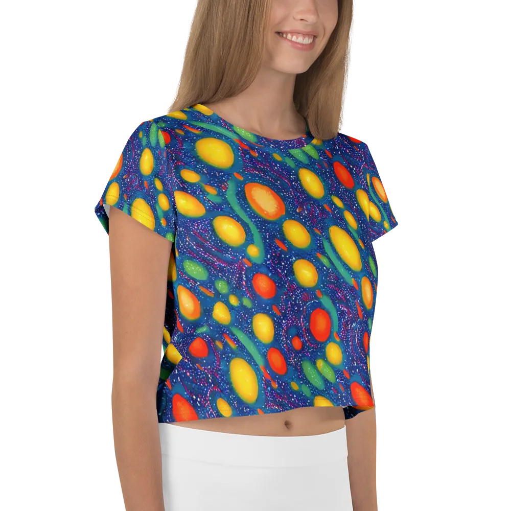 Cosmic Citrus on Crop Tee — Right