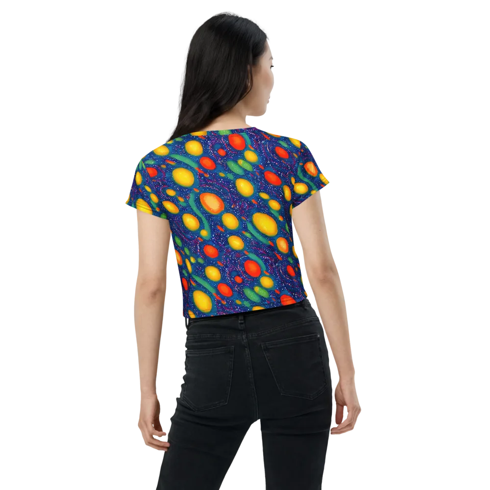 Cosmic Citrus on Crop Tee — Back