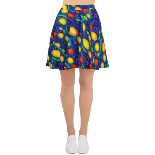 Cosmic Citrus on a Skater Skirt