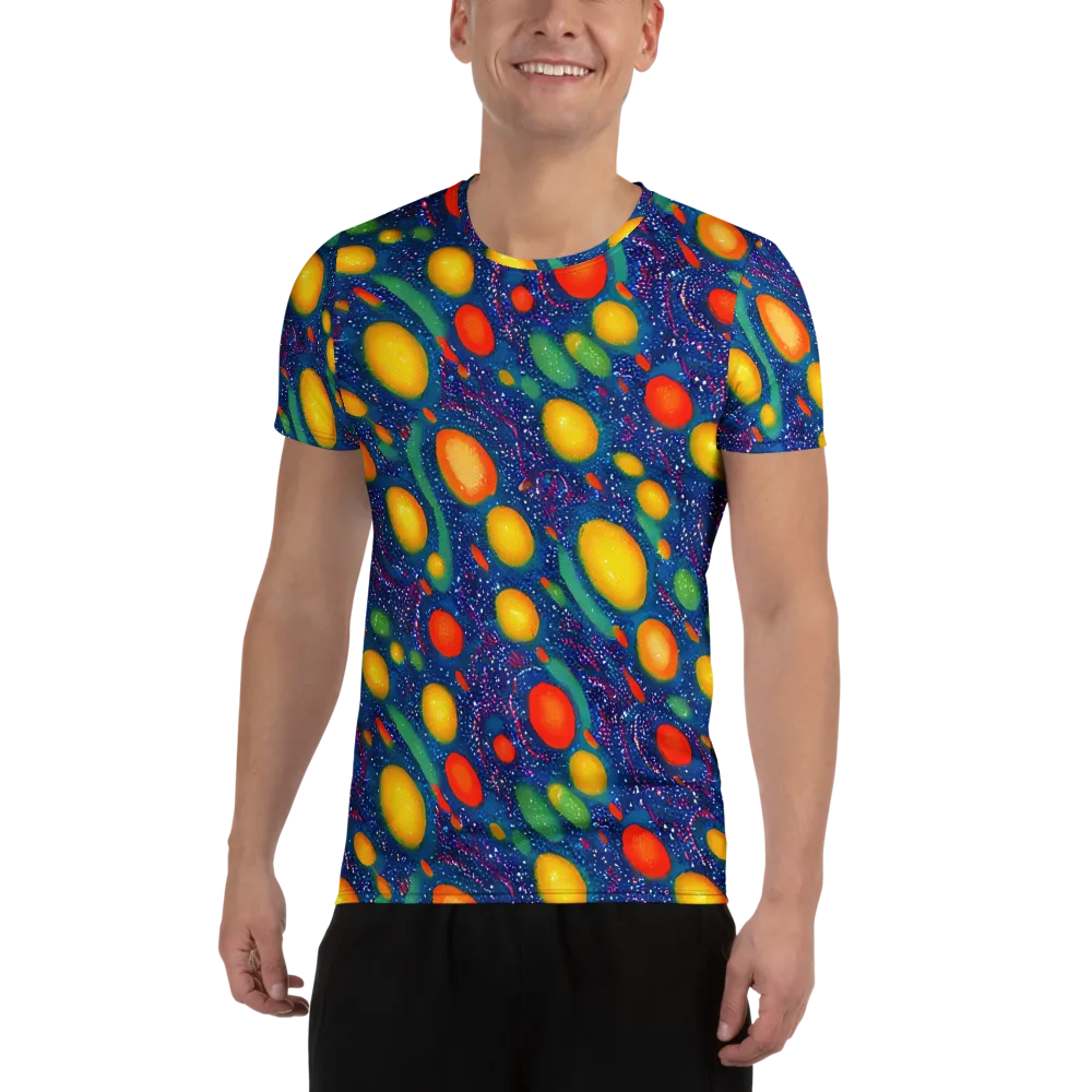 Cosmic Citrus on Men's Athletic T-Shirt — Front