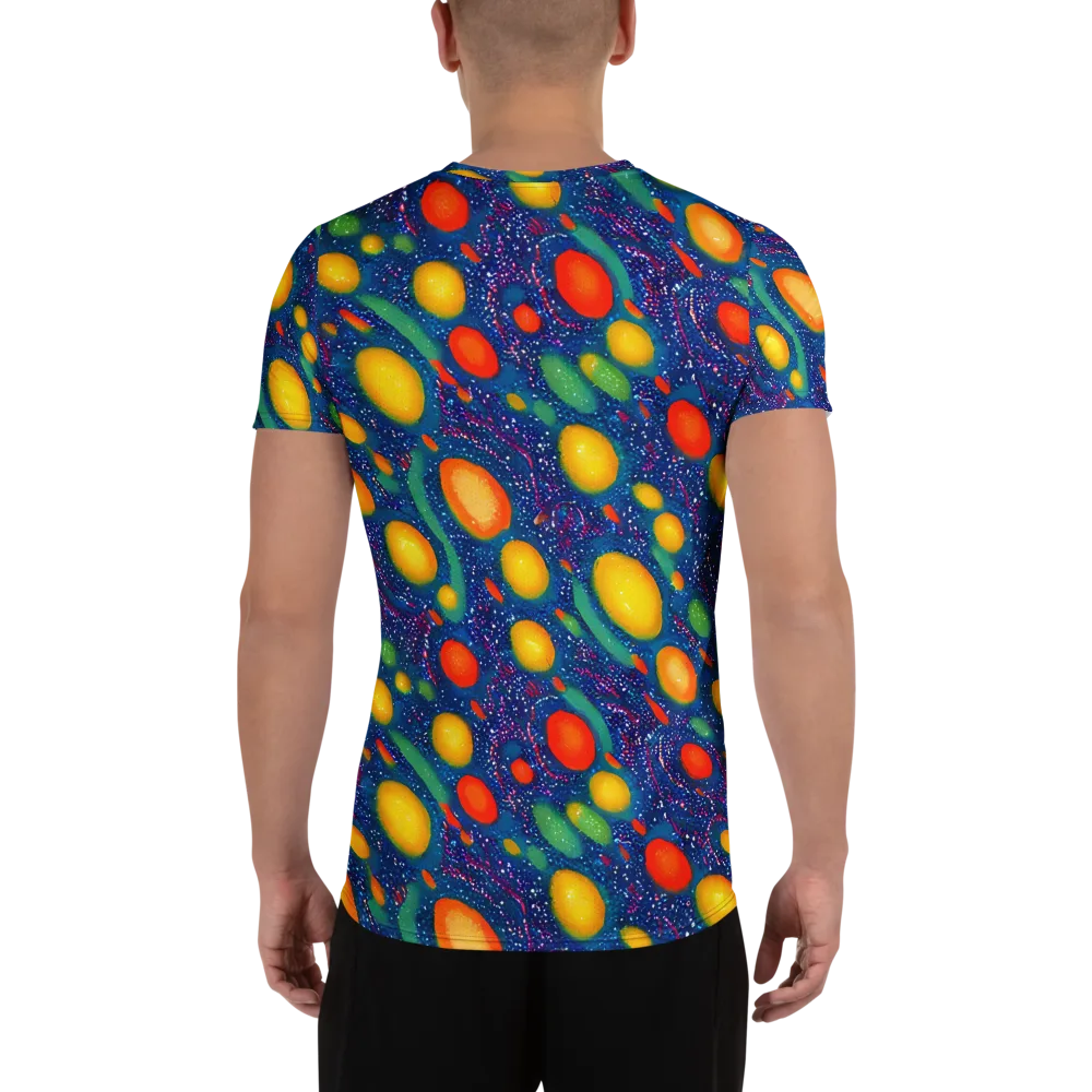 Cosmic Citrus on Men's Athletic T-Shirt — Back