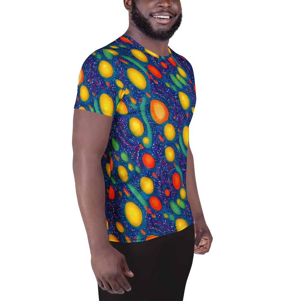 Cosmic Citrus on Men's Athletic T-Shirt — Right