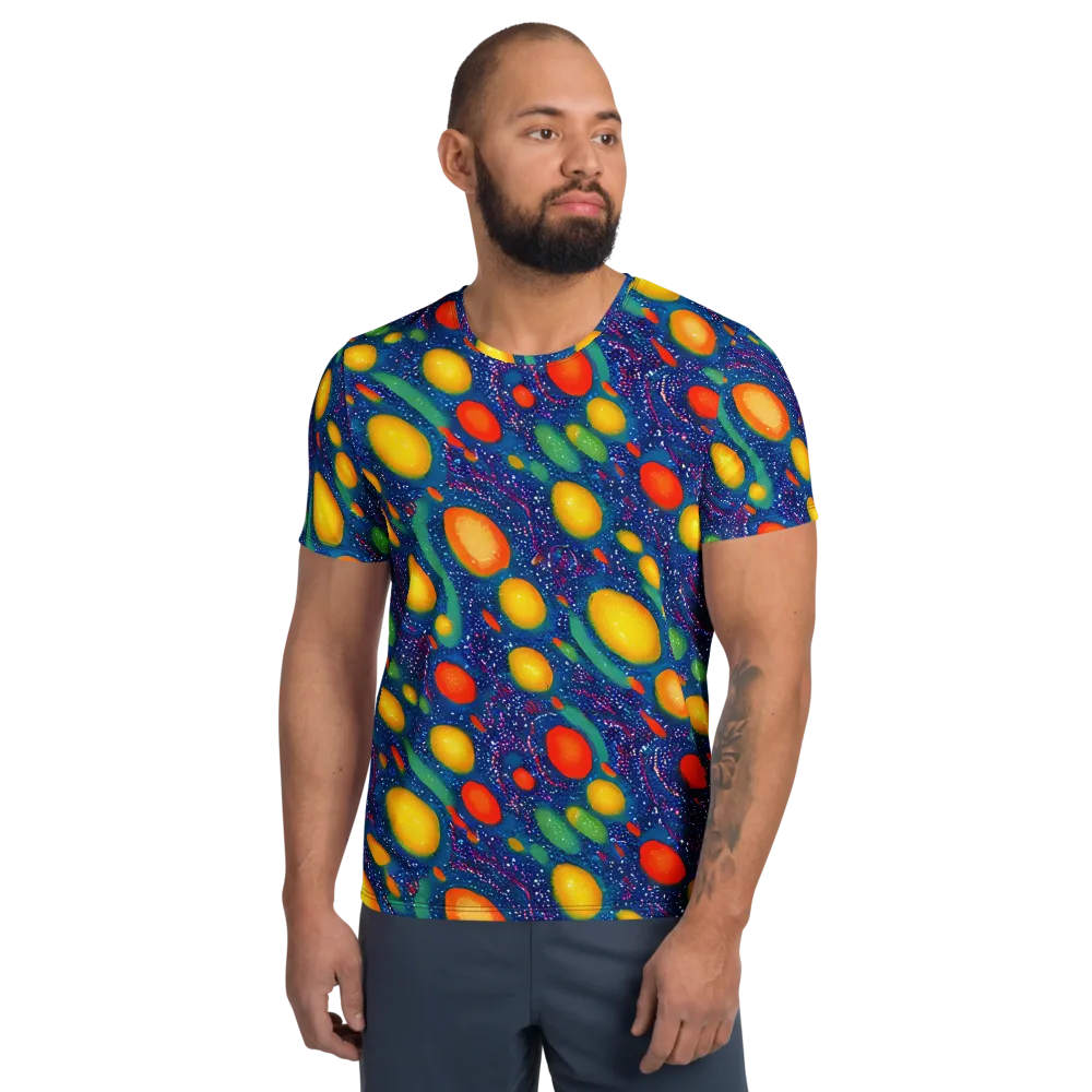 Cosmic Citrus on Men's Athletic T-Shirt — Front