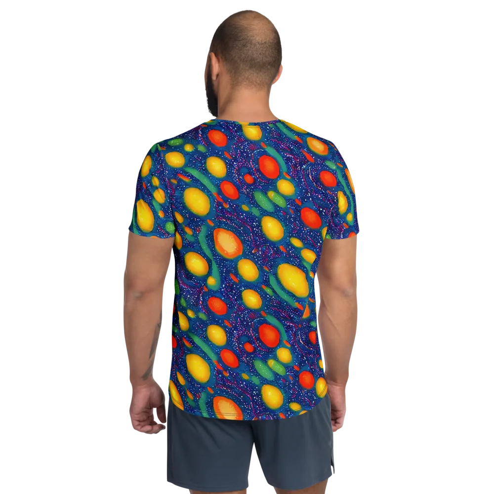 Cosmic Citrus on Men's Athletic T-Shirt — Back