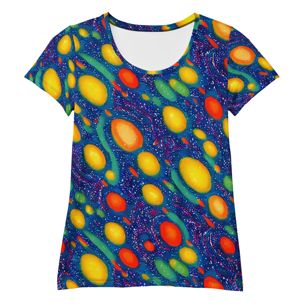 Cosmic Citrus on Women's Athletic T-Shirt — Front