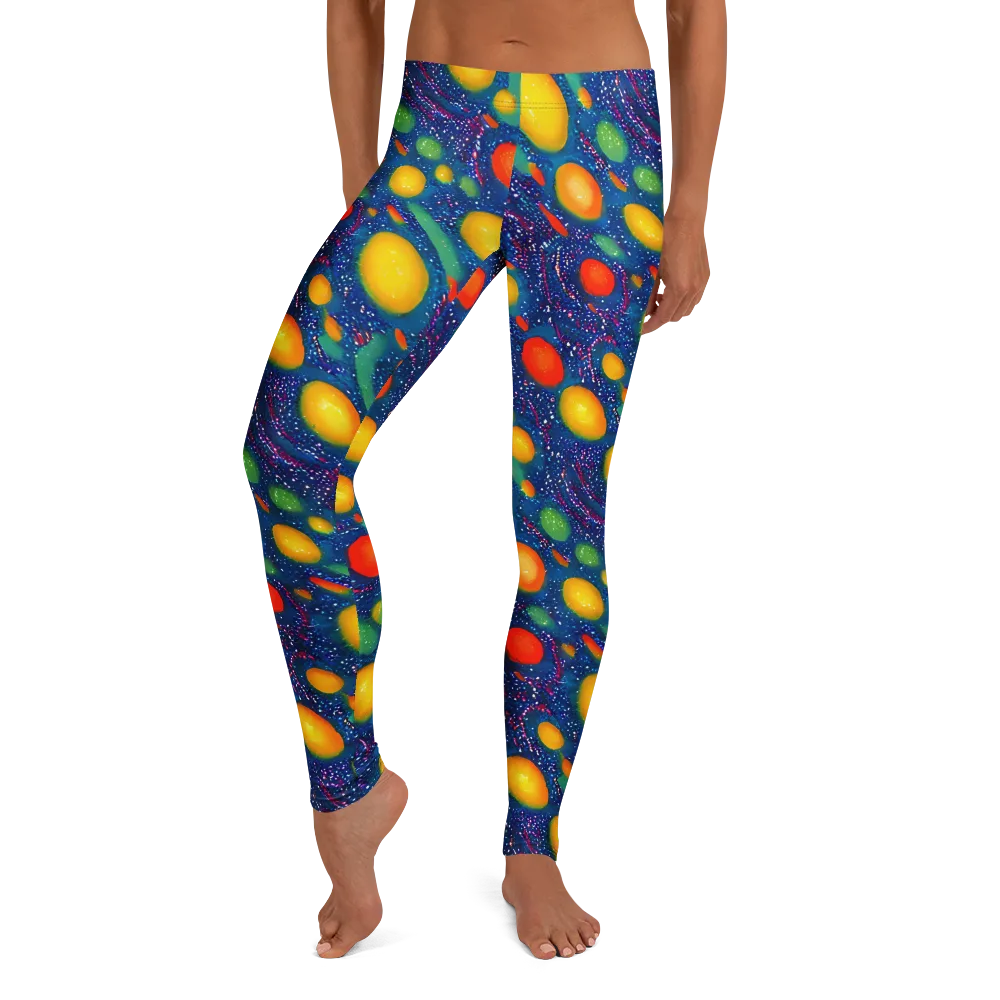 Cosmic Citrus on Leggings — Front