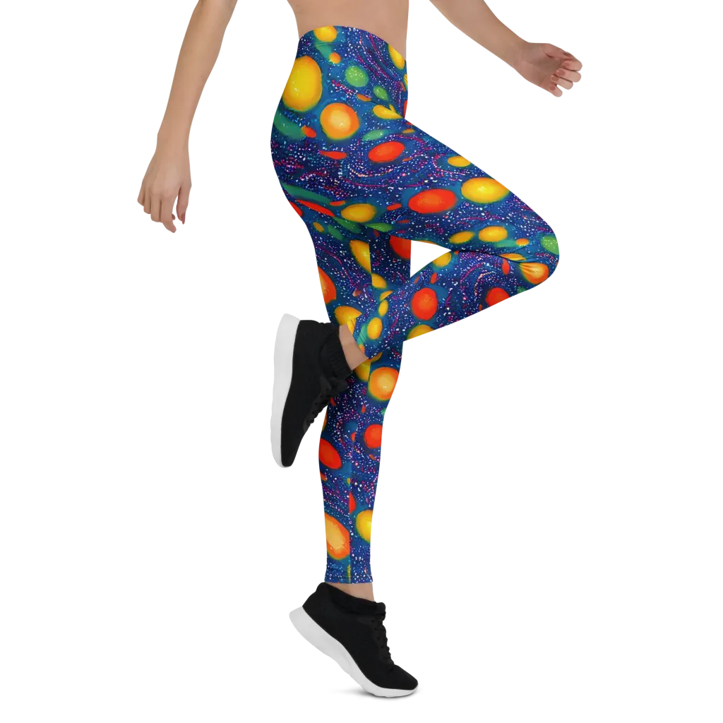 Cosmic Citrus on Leggings — Right