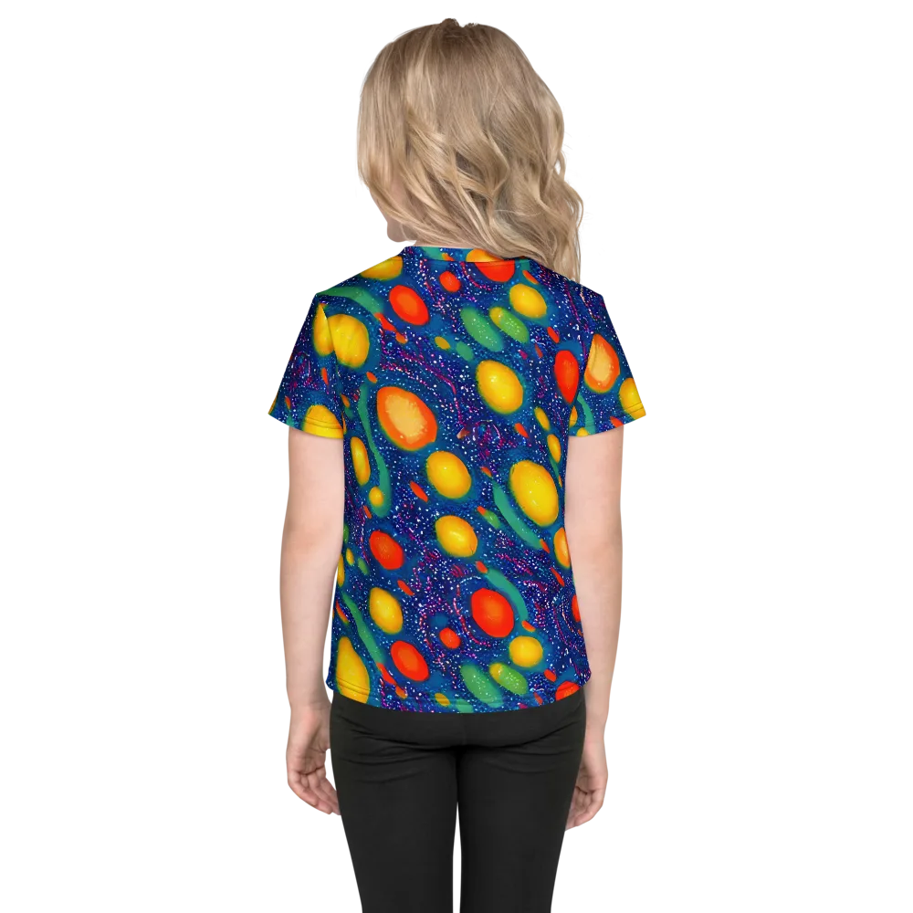 Cosmic Citrus on Kids Crew Neck T-Shirt — Back