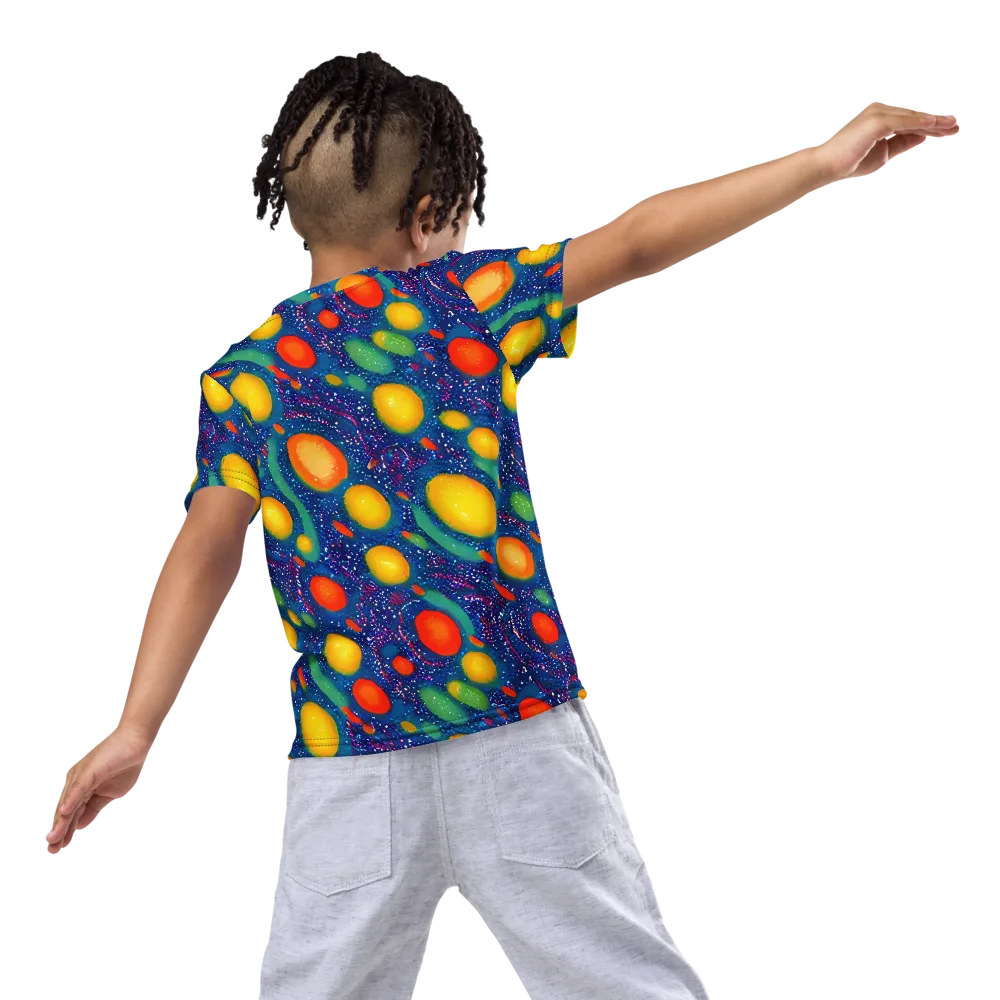 Cosmic Citrus on Kids Crew Neck T-Shirt — Back