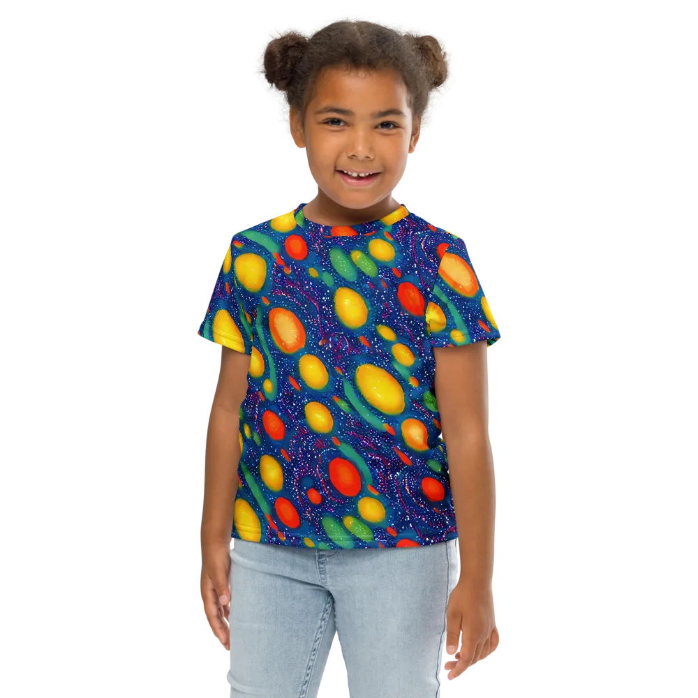 Cosmic Citrus on Kids Crew Neck T-Shirt — Front