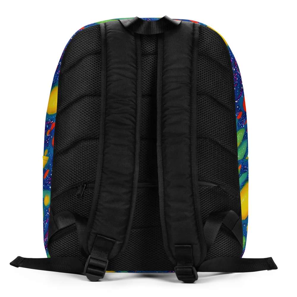 Cosmic Citrus on Minimalist Backpack — Back