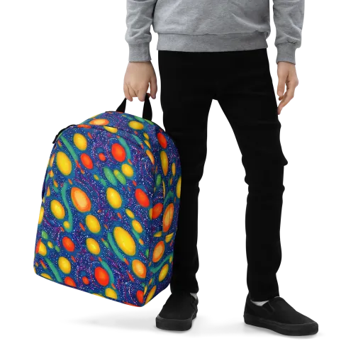 Cosmic Citrus on a Minimalist Backpack