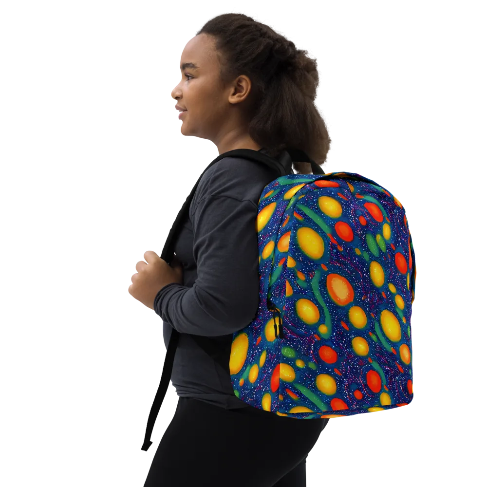 Cosmic Citrus on Minimalist Backpack — Right Front
