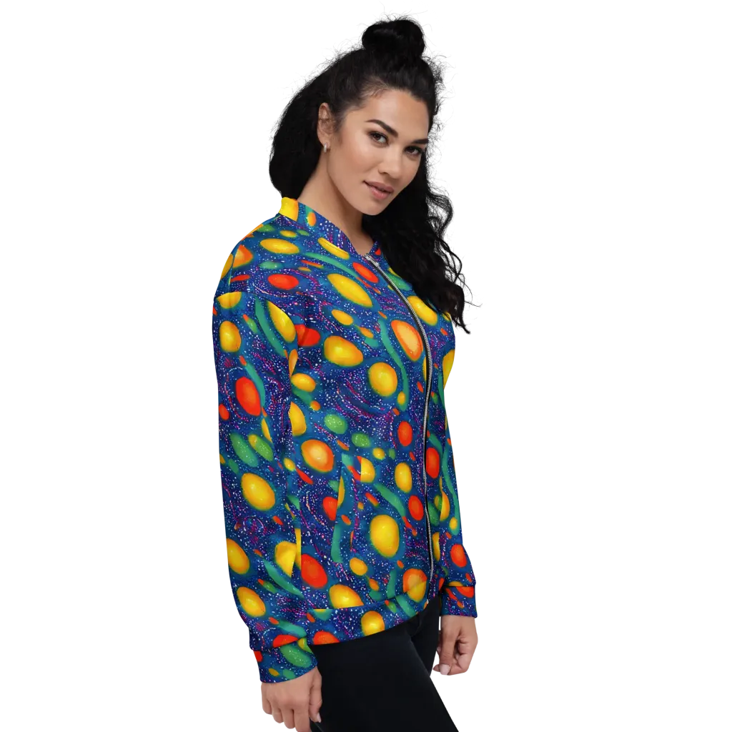 Cosmic Citrus on Bomber Jacket — Right