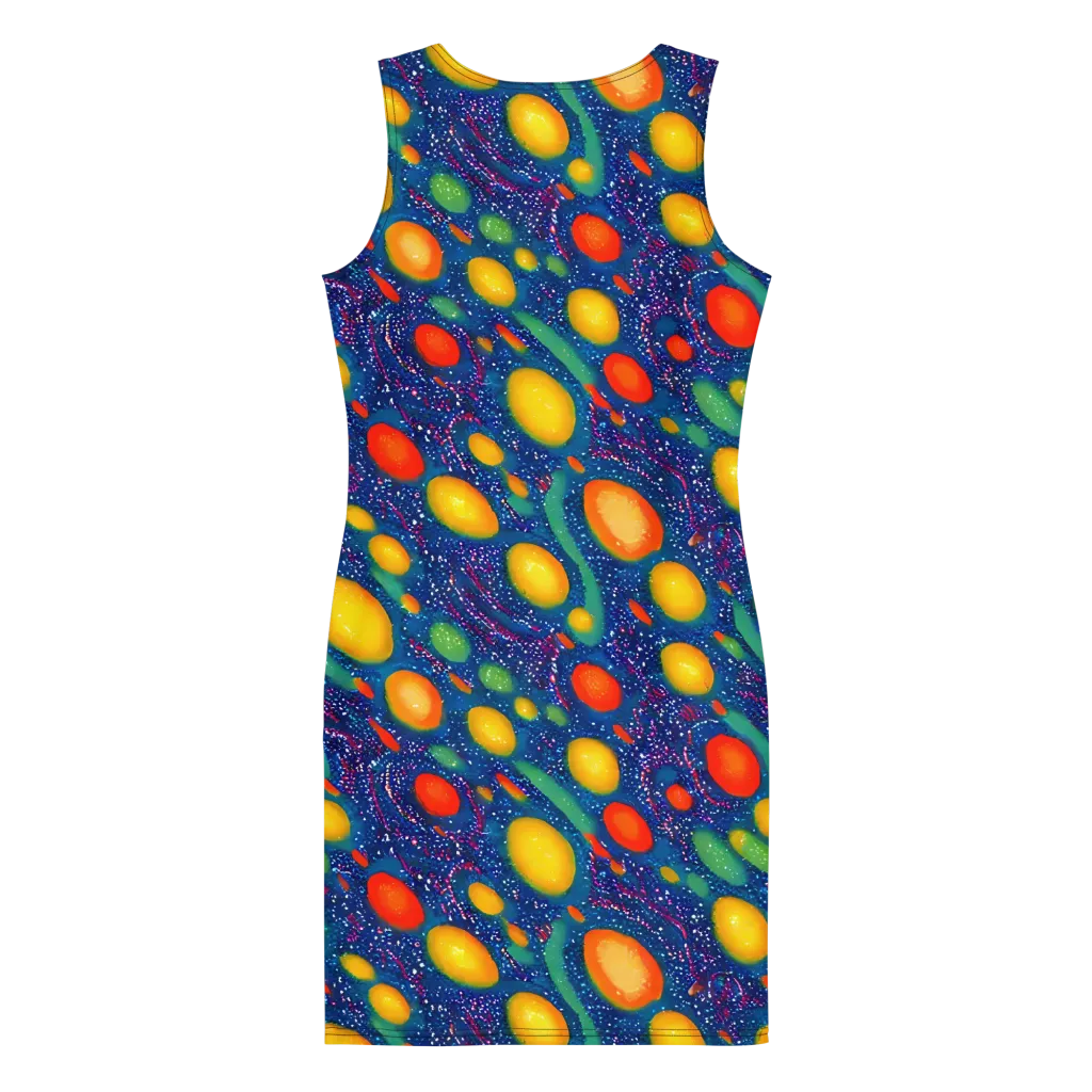 Cosmic Citrus on Bodycon Dress — Back