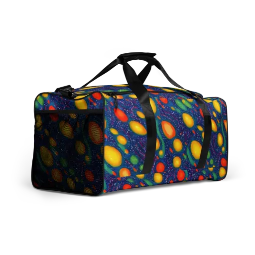 Cosmic Citrus on a Duffle Bag