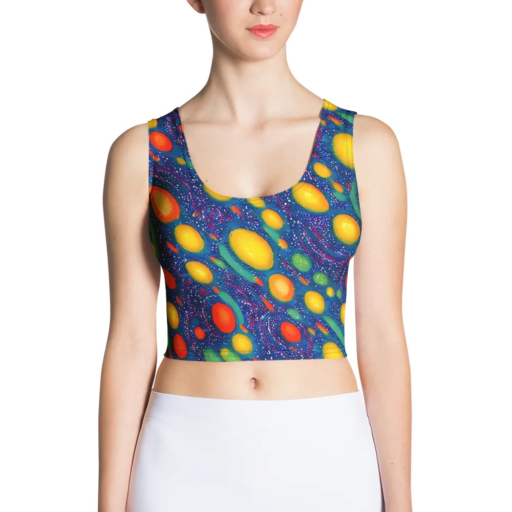Cosmic Citrus on Crop Top — Front