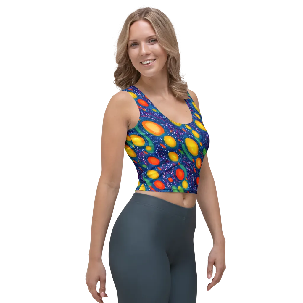 Cosmic Citrus on Crop Top — Right Front