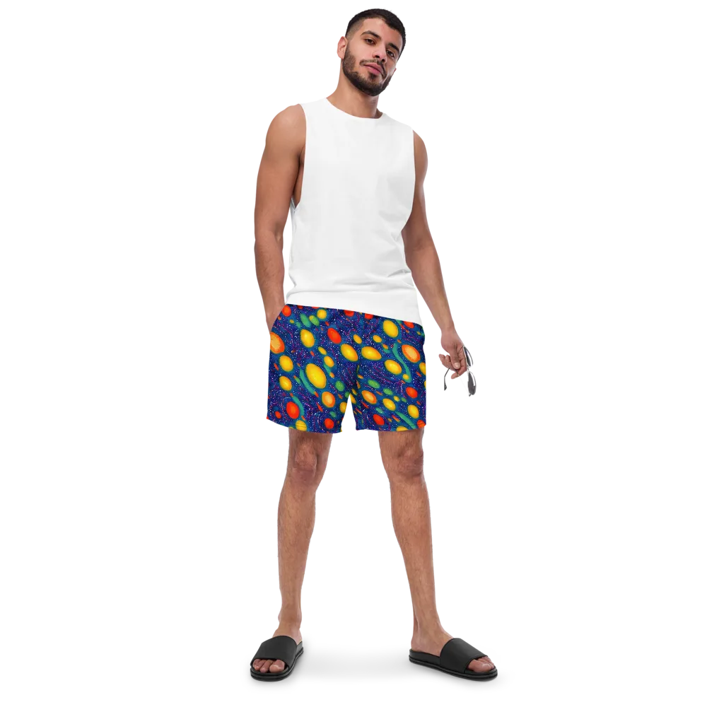 Cosmic Citrus on Swim Trunks — Front