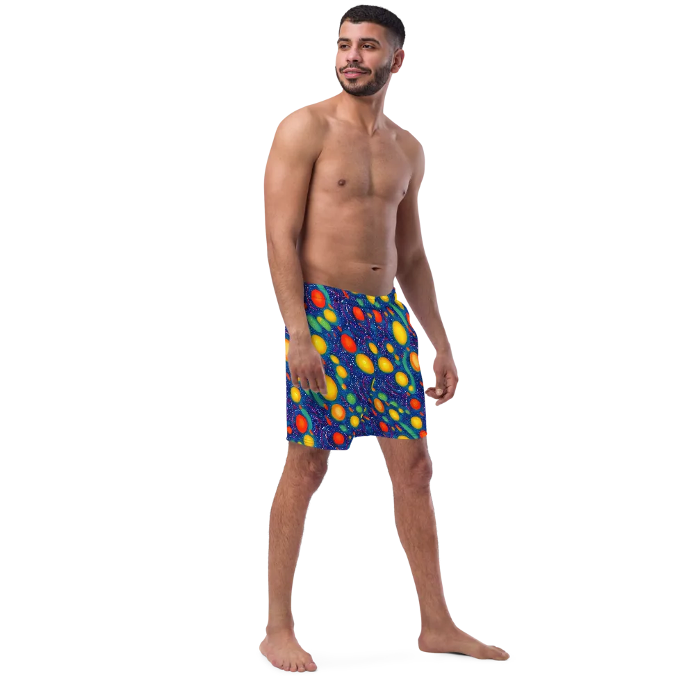 Cosmic Citrus on Swim Trunks — Right Front