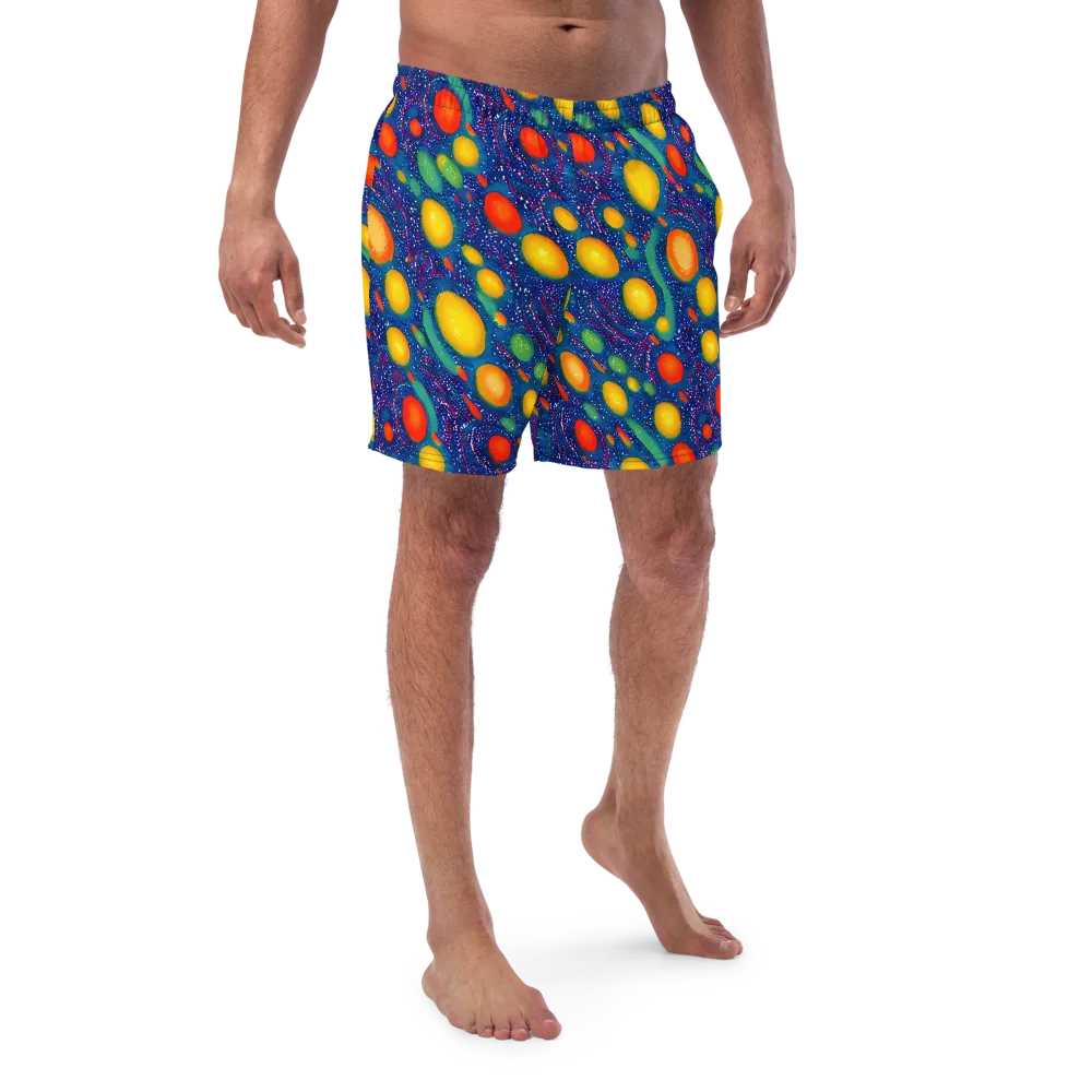 Cosmic Citrus on Swim Trunks — Front