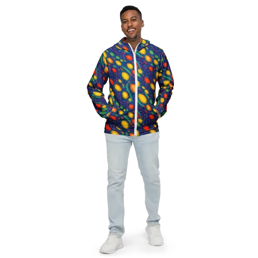 Cosmic Citrus on a Men's Windbreaker