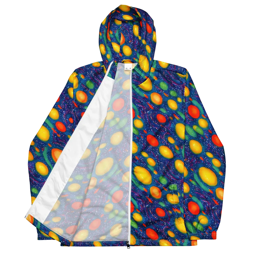 Cosmic Citrus on Men's Windbreaker — Front