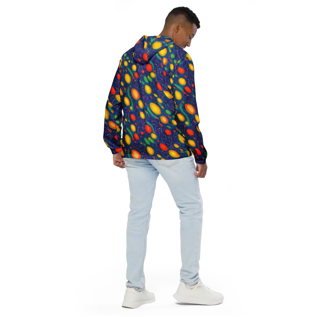 Cosmic Citrus on Men's Windbreaker — Back