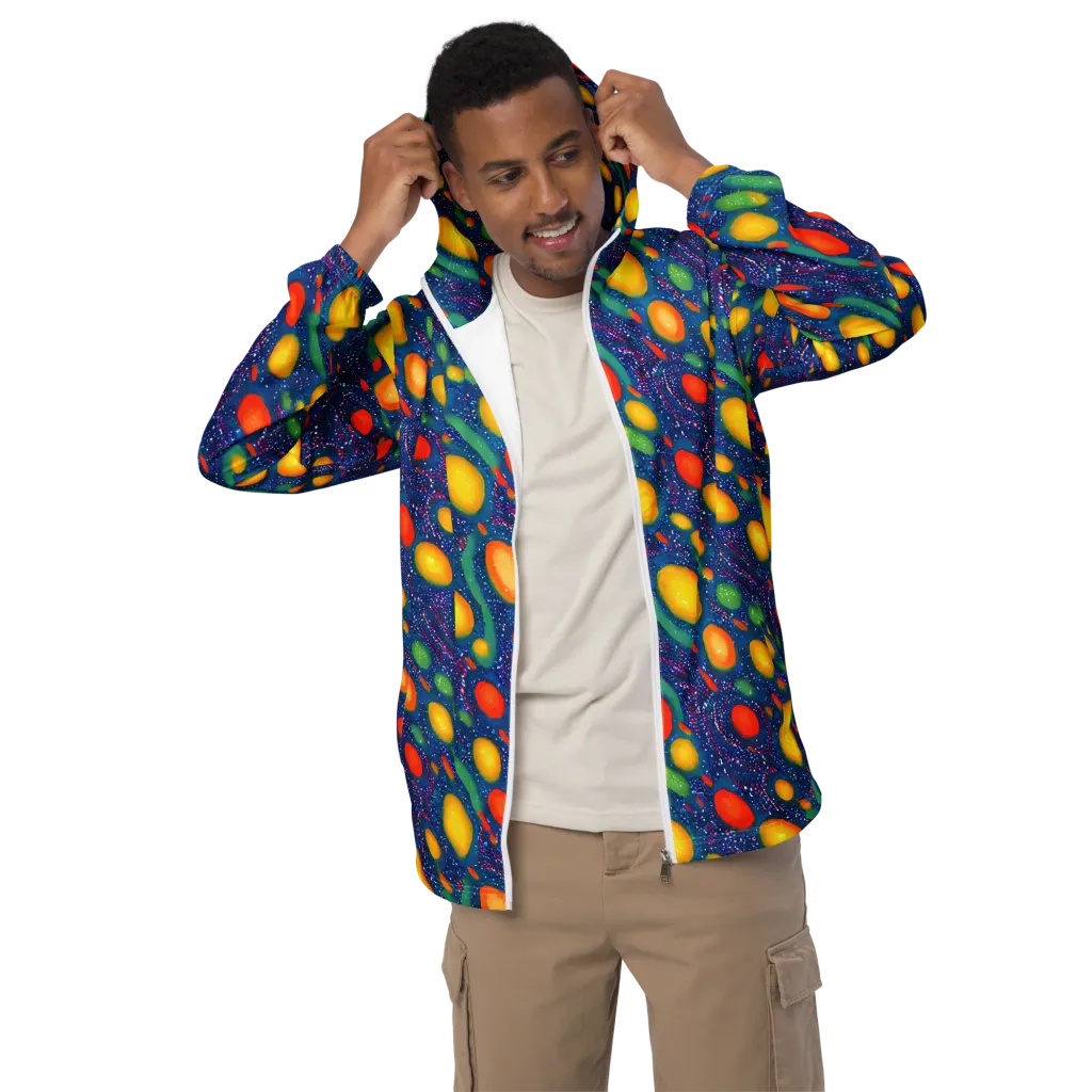 Cosmic Citrus on Men's Windbreaker — Front