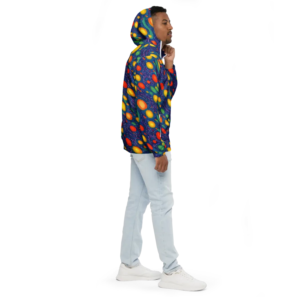 Cosmic Citrus on Men's Windbreaker — Right
