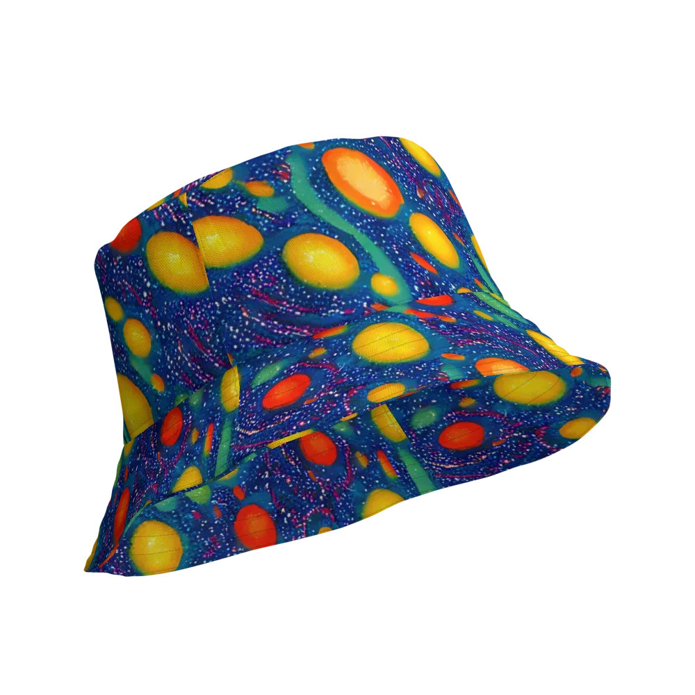 Cosmic Citrus on Reversible Bucket Hat — Product details Outside