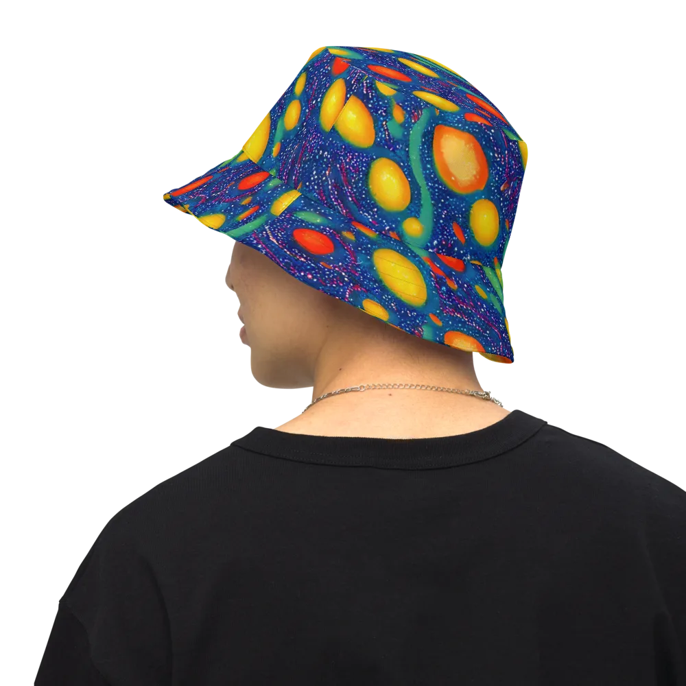 Cosmic Citrus on Reversible Bucket Hat — Back Inside