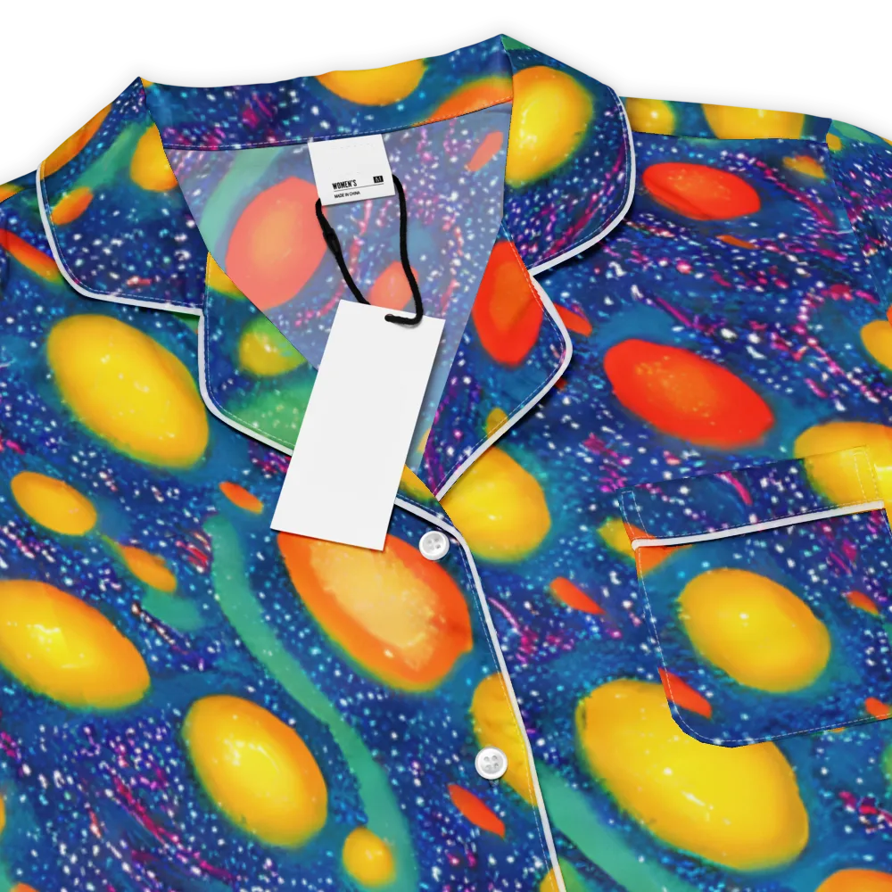 Cosmic Citrus on Women's Short Sleeve Pajama Top — Product details
