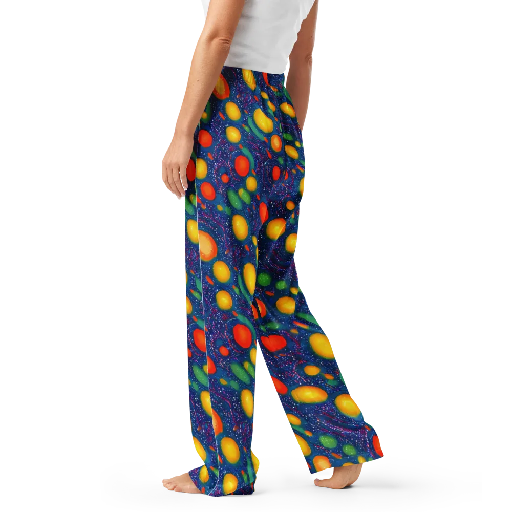 Cosmic Citrus on Women's Pajama Pants — Left