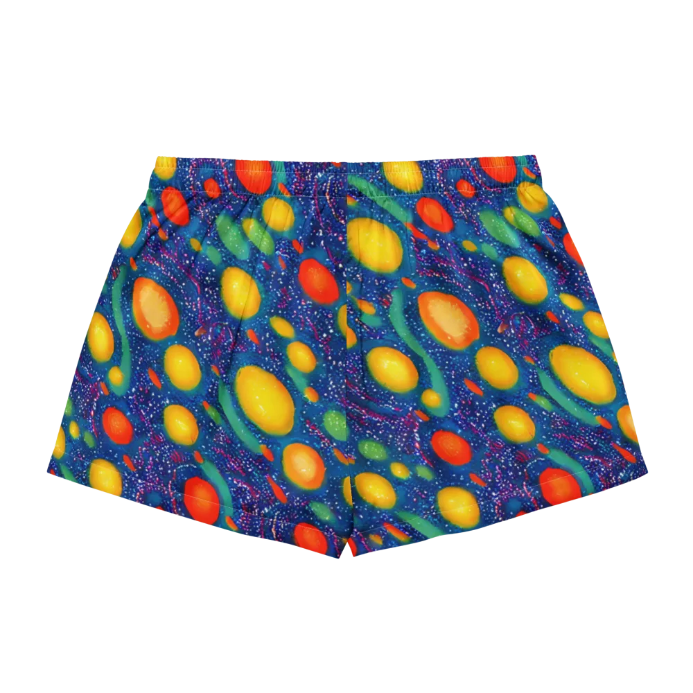 Cosmic Citrus on Women's Pajama Shorts — Back