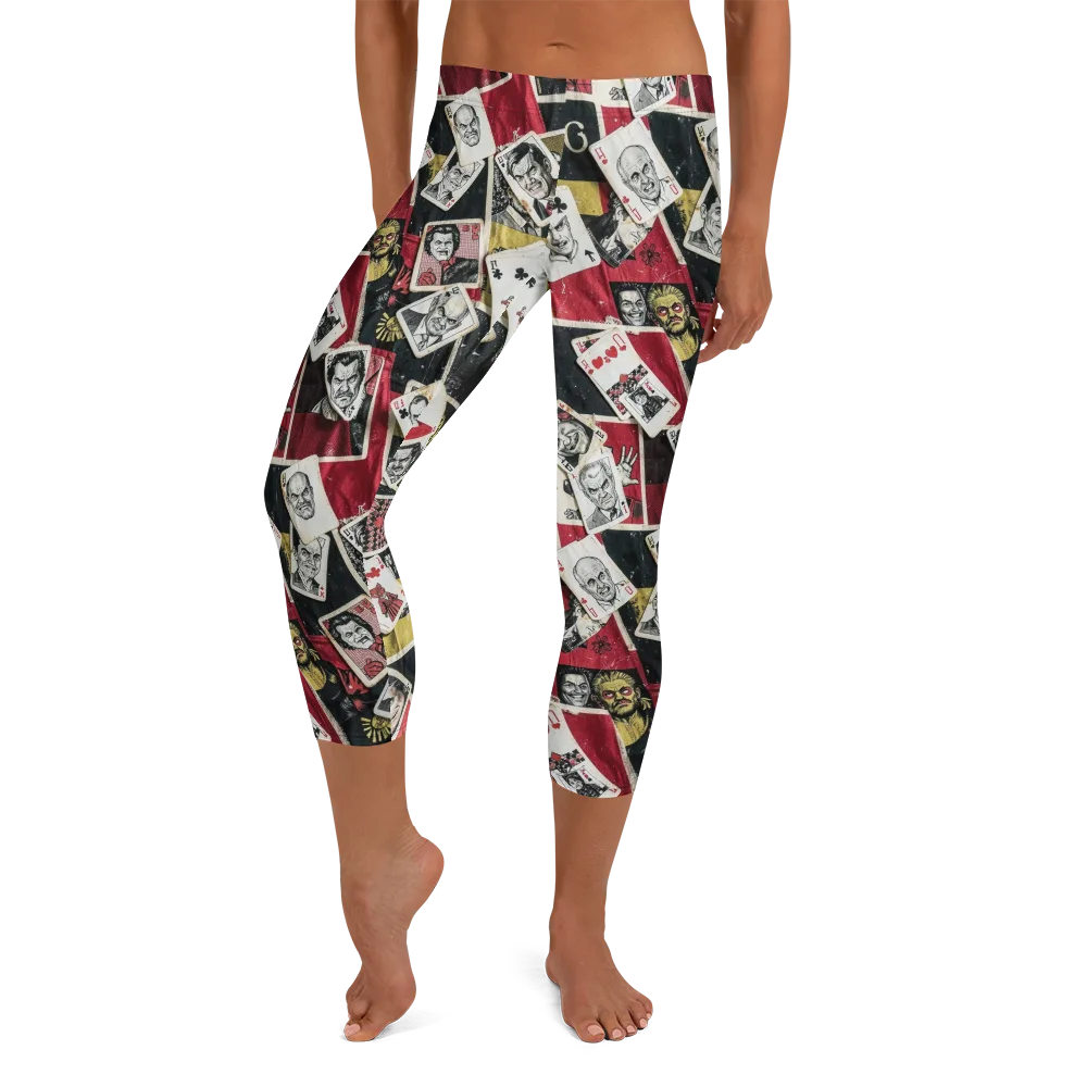 Velvet Ante on Capri Leggings — Front