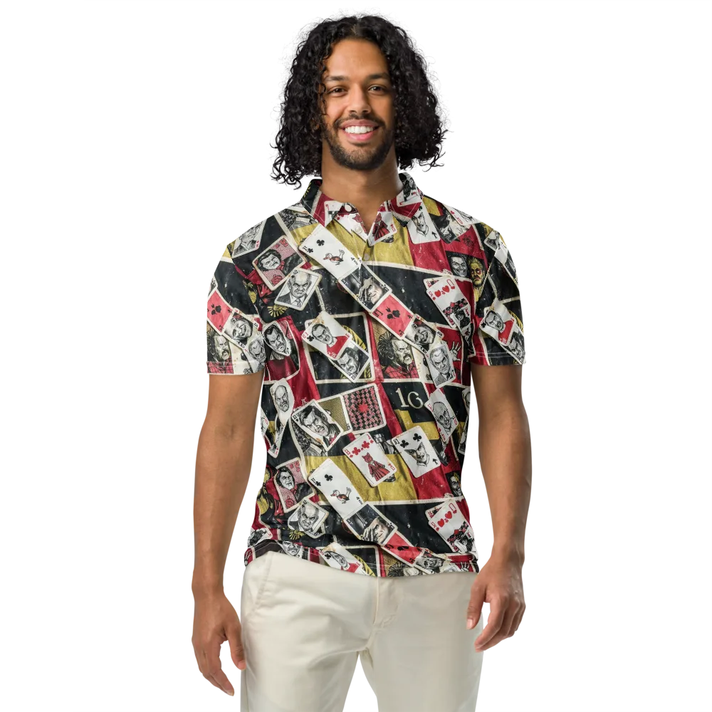 Velvet Ante on Men's Slim Fit Polo Shirt — Front