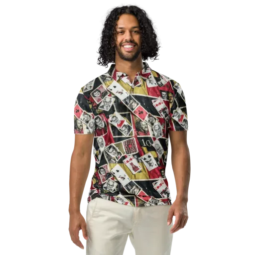 Velvet Ante on a Men's Slim Fit Polo Shirt