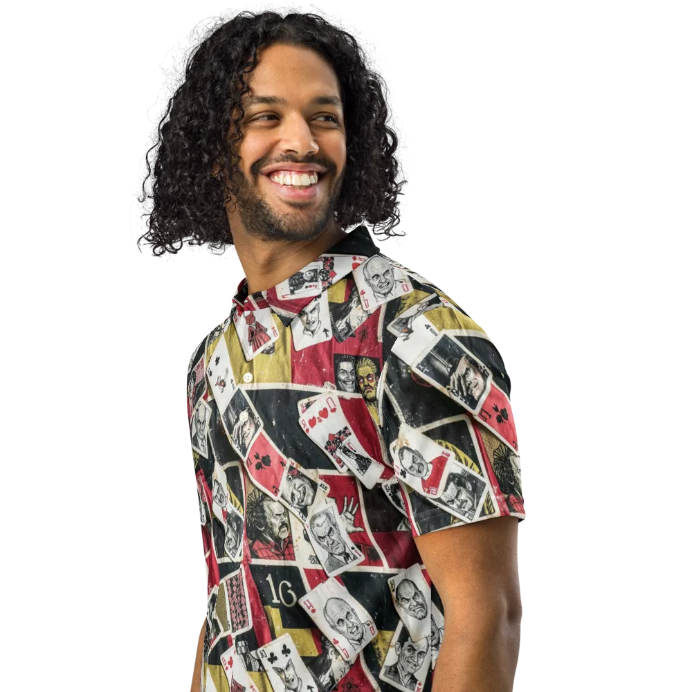 Velvet Ante on Men's Slim Fit Polo Shirt — Left Front