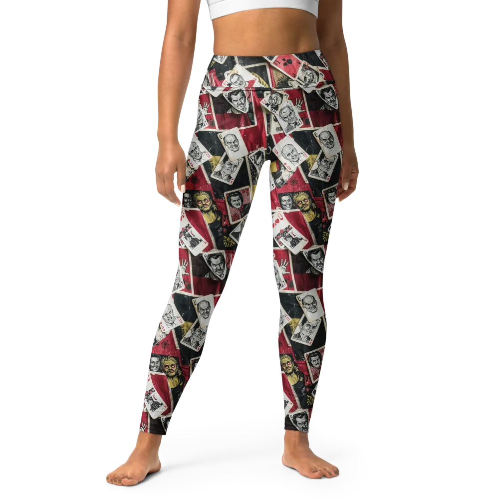 Velvet Ante on Yoga Leggings — Front