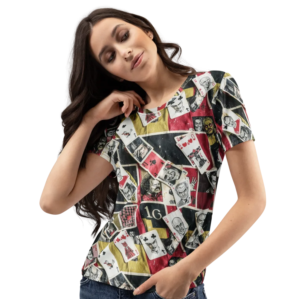 Velvet Ante on Women's Crew Neck T-Shirt — Left Front