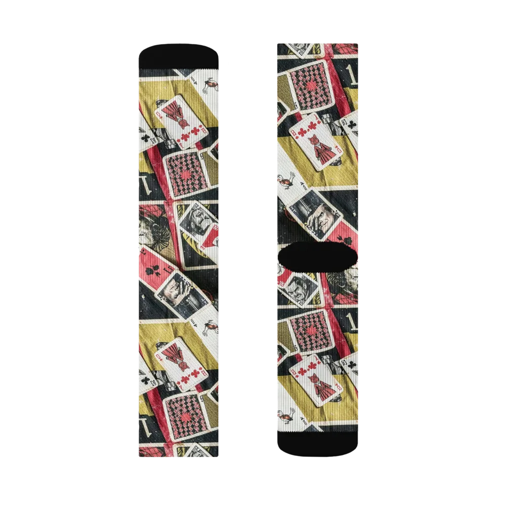 Velvet Ante on Socks — Right Sock