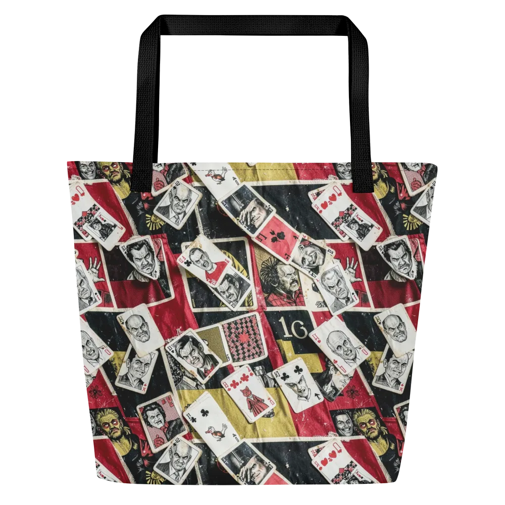 Velvet Ante on Large Tote Bag W/ Pocket — Front