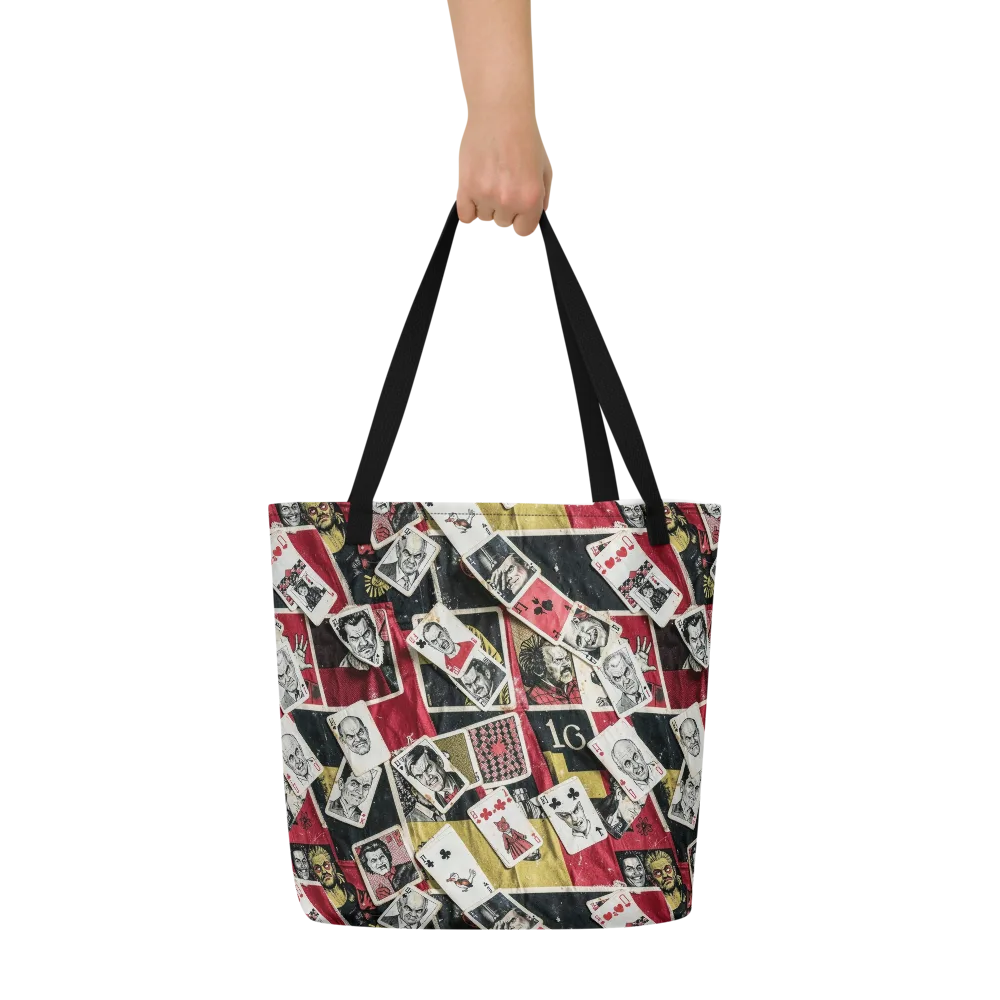 Velvet Ante on Large Tote Bag W/ Pocket — Front