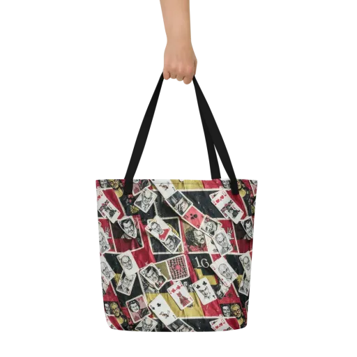 Velvet Ante on a Large Tote Bag W/ Pocket