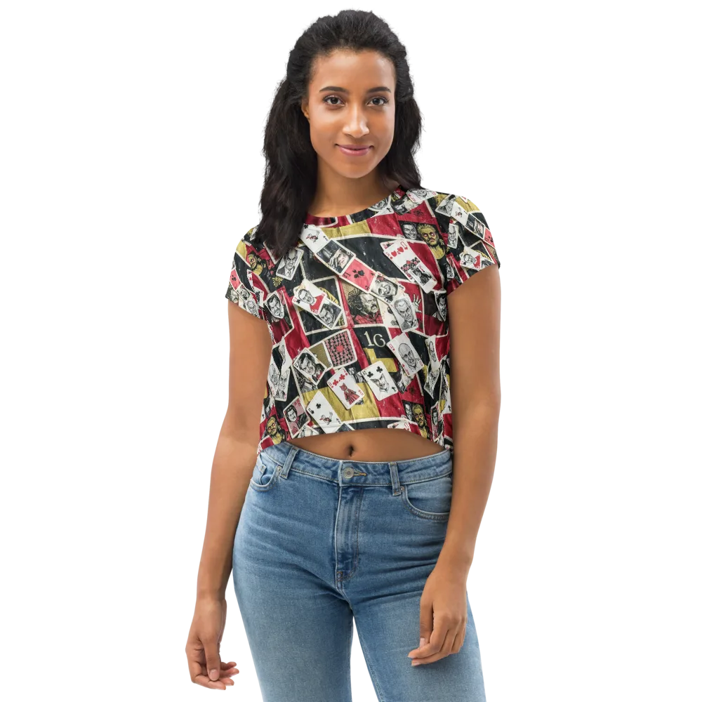 Velvet Ante on Crop Tee — Front